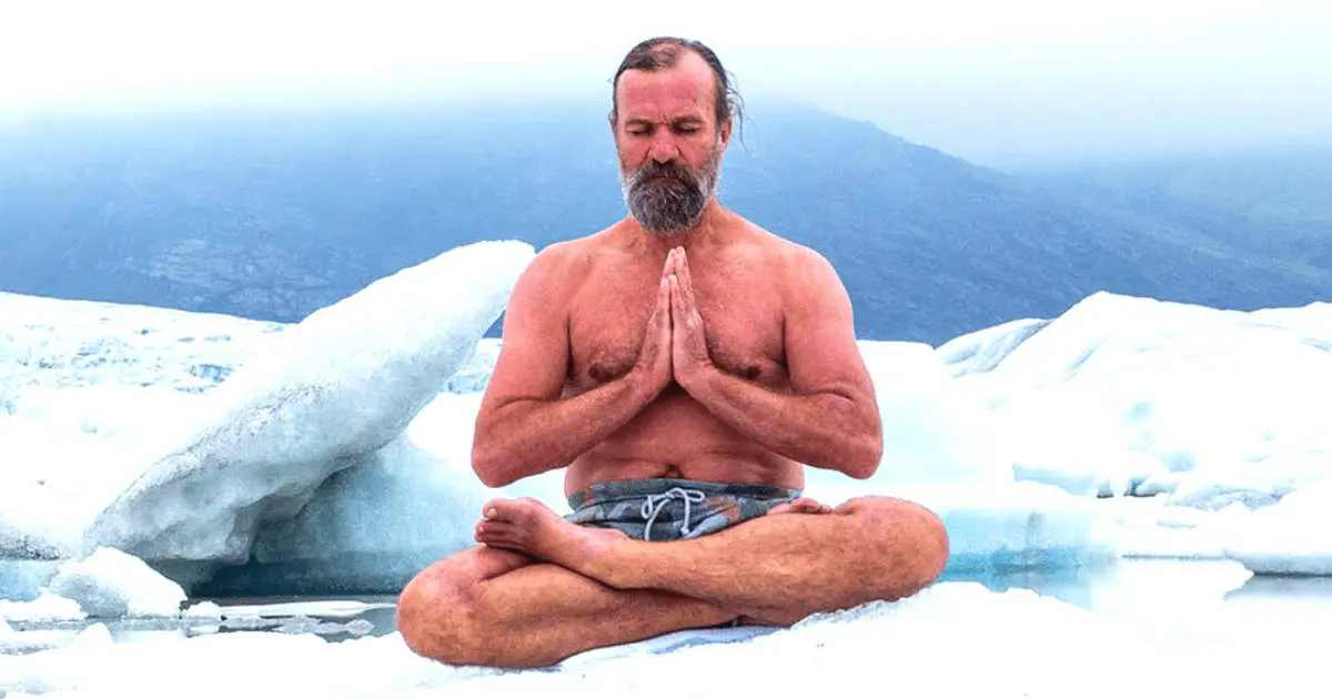 Wim Hof méditation sur la glace | MOUVERS Nomadslim Movement