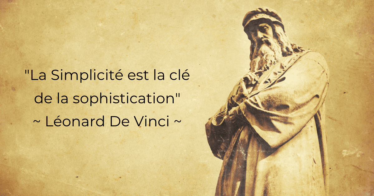 Citation Simplicité Léonard de Vinci | MOUVERS Nomadslim Movement