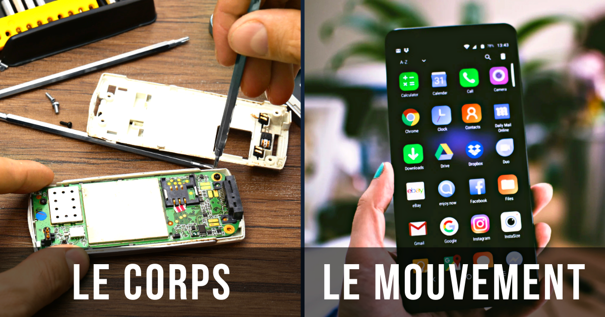 La Pratique du mouvement analogié smartphone | MOUVERS Nomadslim Movement